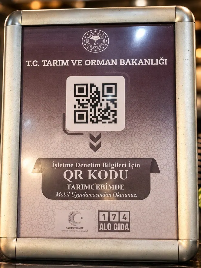 Tarım ve Orman Bakanlığı işletme denetim bilgileri karekodu